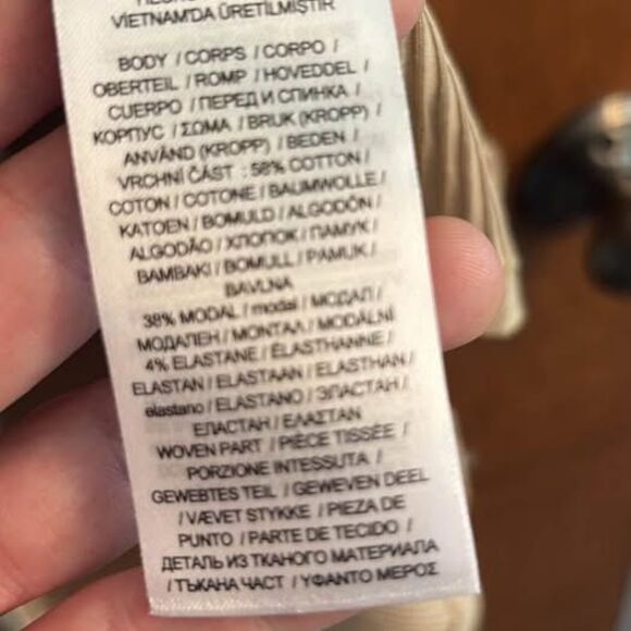 Ralph Lauren Puff Sleeve Tan Henley Top Women’s Large - Picture 8 of 10